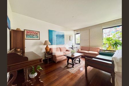 Sala de apartamento para alugar com 4 quartos, 187m² em Gávea, Rio de Janeiro
