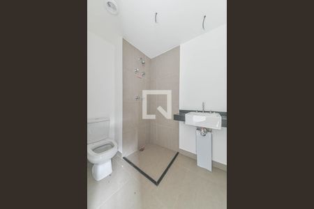 Banheiro de kitnet/studio para alugar com 1 quarto, 18m² em Santo Amaro, São Paulo