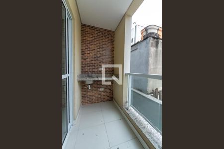Varanda e Área de Serviço de apartamento à venda com 2 quartos, 51m² em Jardim Copacabana, São Bernardo do Campo