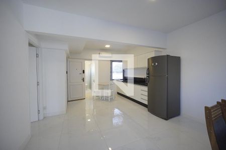 Sala - Cozinha de apartamento para alugar com 1 quarto, 60m² em Centro, Florianópolis