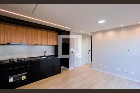 Sala/cozinha de apartamento à venda com 1 quarto, 35m² em Vila Nova, São Paulo