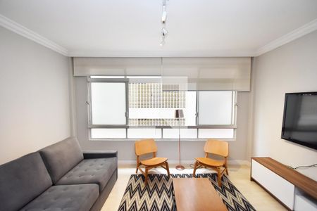 Sala de estar de apartamento para alugar com 3 quartos, 150m² em Cerqueira César, São Paulo