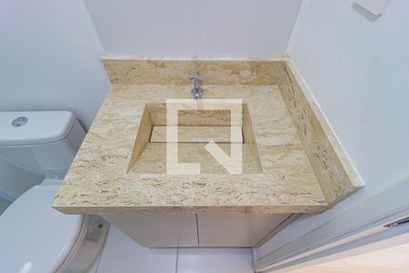 Detalhe - Banheiro de kitnet/studio à venda com 1 quarto, 22m² em Brás, São Paulo