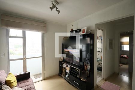 Sala de estar- Sala de jantar de apartamento à venda com 2 quartos, 50m² em Jardim Taquaral, São Paulo