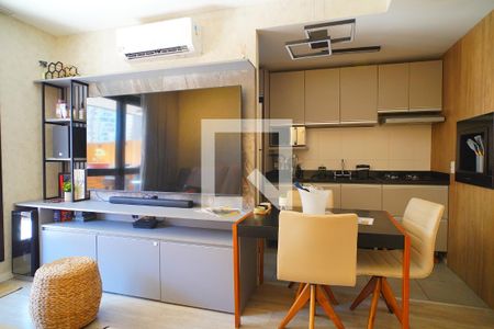 Sala de apartamento para alugar com 1 quarto, 88m² em Jardim do Salso, Porto Alegre