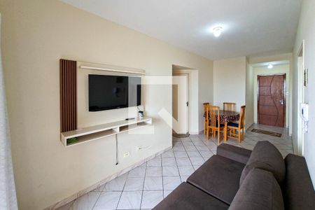 Sala de apartamento para alugar com 1 quarto, 48m² em Nova Mirim, Praia Grande