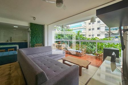 Sala de apartamento para alugar com 3 quartos, 126m² em Jardim Vitoria, Guarujá