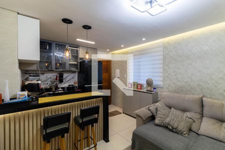 Sala e Cozinha de apartamento à venda com 2 quartos, 45m² em Vila Dalila, São Paulo