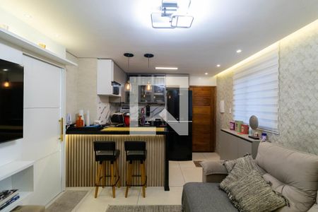 Sala e Cozinha de apartamento à venda com 2 quartos, 45m² em Vila Dalila, São Paulo