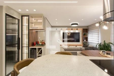 Sala de apartamento à venda com 2 quartos, 74m² em São Sebastião, Porto Alegre