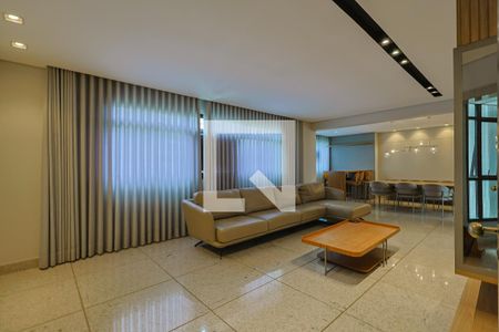 Sala de apartamento à venda com 4 quartos, 170m² em Belvedere, Belo Horizonte