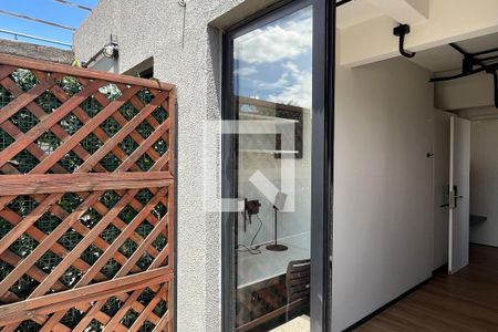 Varanda do Studio de kitnet/studio para alugar com 1 quarto, 15m² em Vila Matias, Santos