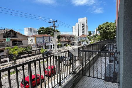 Varanda do Studio de kitnet/studio para alugar com 1 quarto, 15m² em Vila Matias, Santos