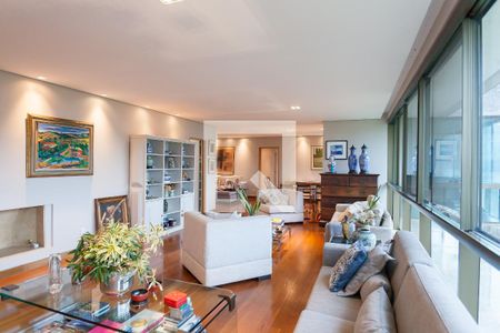 sala de apartamento à venda com 4 quartos, 270m² em Vila Castelo, Nova Lima