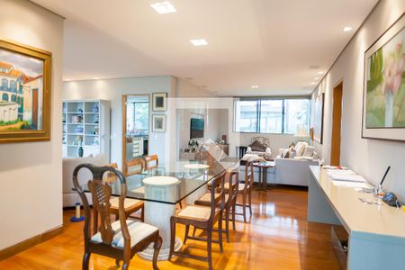 Sala de Jantar de apartamento à venda com 4 quartos, 270m² em Vila Castelo, Nova Lima