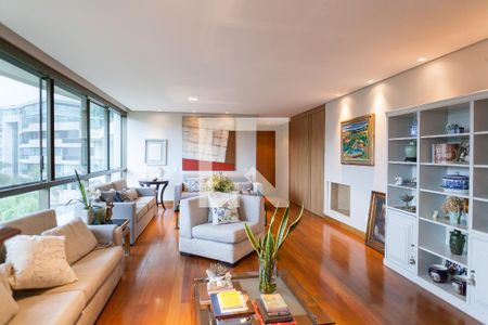 sala de apartamento à venda com 4 quartos, 270m² em Vila Castelo, Nova Lima