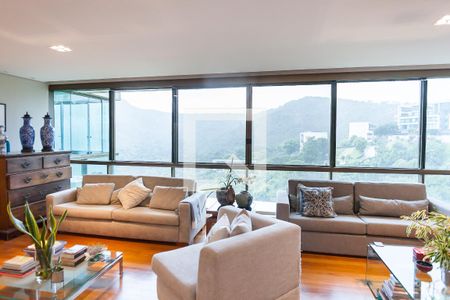 sala de apartamento à venda com 4 quartos, 270m² em Vila Castelo, Nova Lima