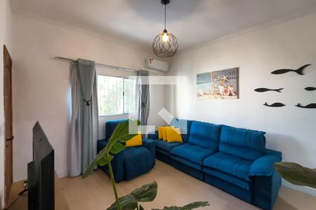 Sala de casa para alugar com 2 quartos, 130m² em Nova Mirim, Praia Grande