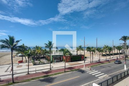 Vista da sala de apartamento para alugar com 2 quartos, 70m² em Guilhermina, Praia Grande