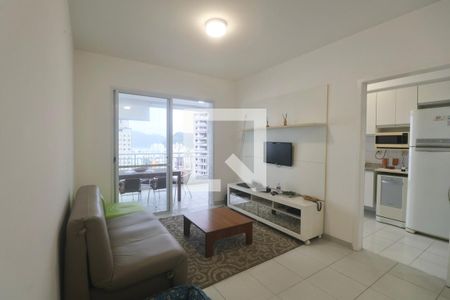 Sala de apartamento para alugar com 3 quartos, 118m² em Jardim Asturias, Guarujá