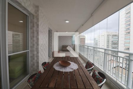 Varanda de apartamento para alugar com 3 quartos, 118m² em Jardim Asturias, Guarujá