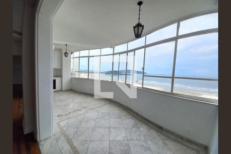 Varanda da Sala de apartamento para alugar com 5 quartos, 372m² em Itararé, São Vicente