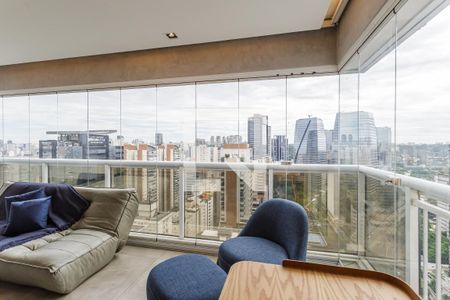 Sala de apartamento para alugar com 1 quarto, 54m² em Vila Nova Conceição, São Paulo