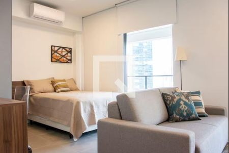Sala/quarto de apartamento para alugar com 1 quarto, 47m² em Vila Nova Conceição, São Paulo