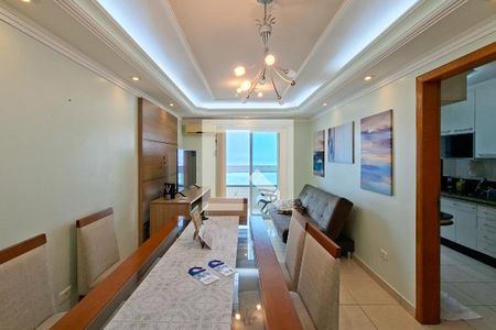 Sala de apartamento para alugar com 3 quartos, 122m² em Vilamar, Praia Grande