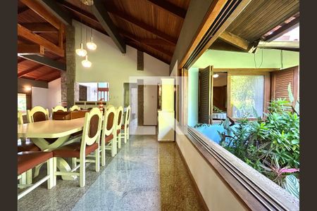 Sala de jantar de casa de condomínio para alugar com 5 quartos, 555m² em Santo Antonio de Lisboa, Florianópolis