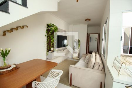 Sala de apartamento à venda com 2 quartos, 90m² em Vila Lutécia, Santo André