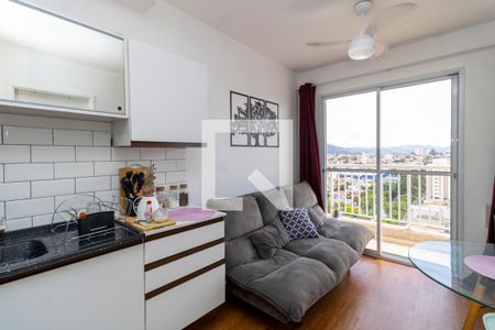 Sala/Cozinha de apartamento à venda com 1 quarto, 29m² em Parque Vitoria, São Paulo