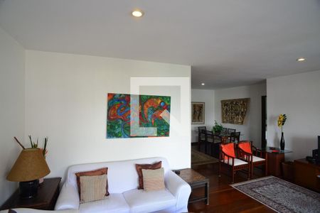 Sala de apartamento para alugar com 3 quartos, 139m² em Barra da Tijuca, Rio de Janeiro