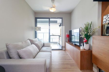 Sala de apartamento para alugar com 2 quartos, 66m² em Santo Amaro, São Paulo