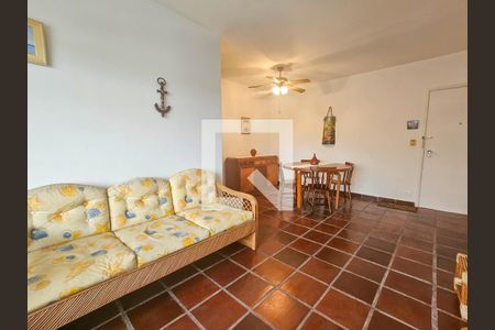 Sala de apartamento para alugar com 2 quartos, 75m² em Jardim Ana Maria, Guarujá
