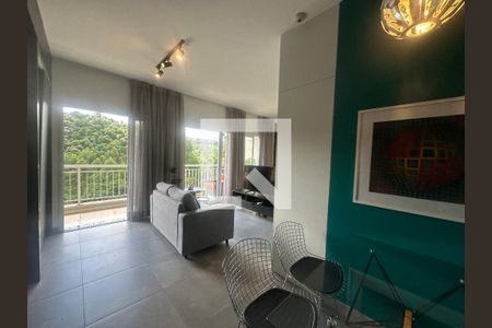 Sala de apartamento para alugar com 1 quarto, 49m² em Residencial Tambore Iii, Santana de Parnaíba