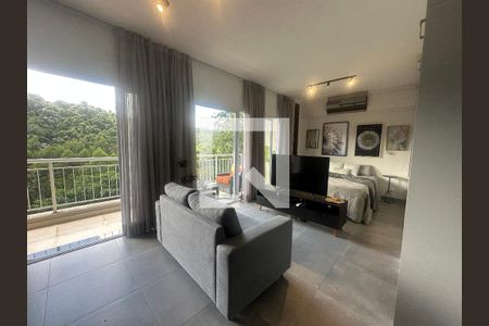 Sala de apartamento para alugar com 1 quarto, 49m² em Residencial Tambore Iii, Santana de Parnaíba