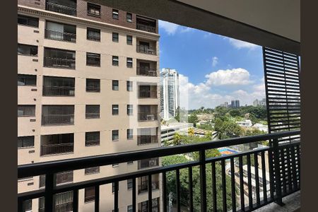 Varanda da Sala de apartamento para alugar com 1 quarto, 40m² em Dezoito do Forte Empresarial/alphaville., Barueri