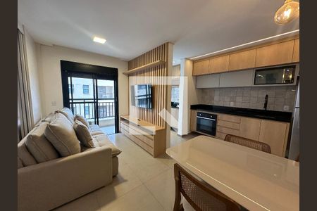 Sala de apartamento para alugar com 1 quarto, 40m² em Dezoito do Forte Empresarial/alphaville., Barueri