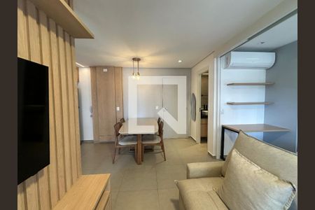 Sala de apartamento para alugar com 1 quarto, 40m² em Dezoito do Forte Empresarial/alphaville., Barueri