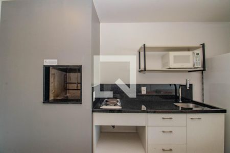 Cozinha e Área de Serviço de kitnet/studio para alugar com 1 quarto, 30m² em Bom Fim, Porto Alegre