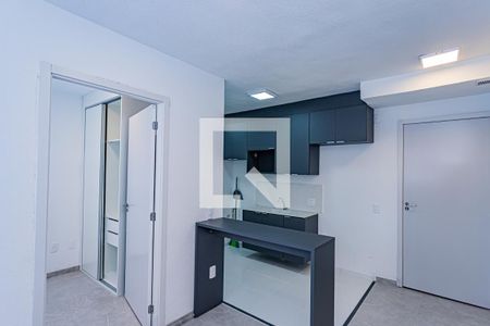 Sala, cozinha e área de serviço de apartamento para alugar com 2 quartos, 35m² em Jardim Pereira Leite, São Paulo