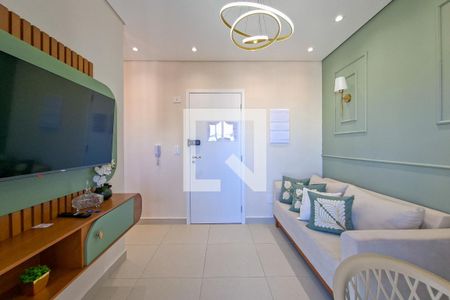 Sala de apartamento para alugar com 1 quarto, 38m² em Boqueirão, Praia Grande