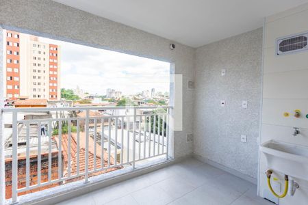 Varanda da sala de apartamento para alugar com 2 quartos, 43m² em Conceição, Diadema