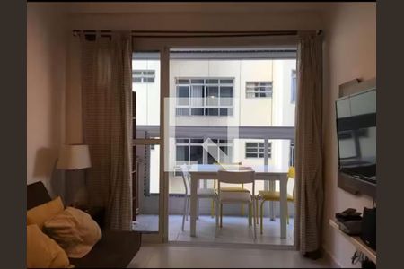 Sala de apartamento para alugar com 1 quarto, 43m² em Ponta da Praia, Santos