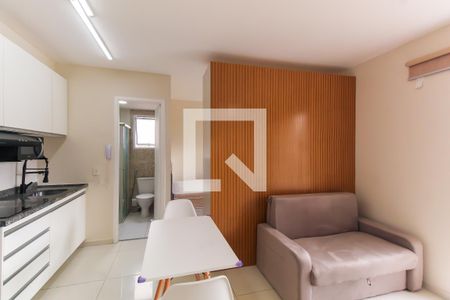 Sala/Cozinha de kitnet/studio para alugar com 1 quarto, 27m² em Brás, São Paulo