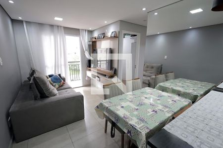Sala de apartamento à venda com 2 quartos, 46m² em Parque Jaçatuba, Santo André