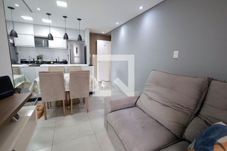 Sala de apartamento à venda com 2 quartos, 46m² em Parque Jaçatuba, Santo André