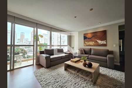 Sala de apartamento para alugar com 3 quartos, 120m² em Moema, São Paulo