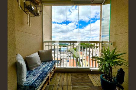 Varanda da Sala de apartamento à venda com 2 quartos, 50m² em Jardim Santa Mena, Guarulhos